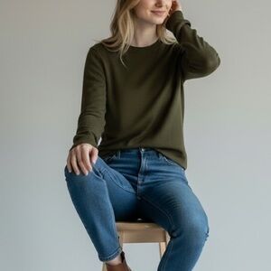 🔥FINAL SALE🔥 Banana Republic Forest Green Knit Top